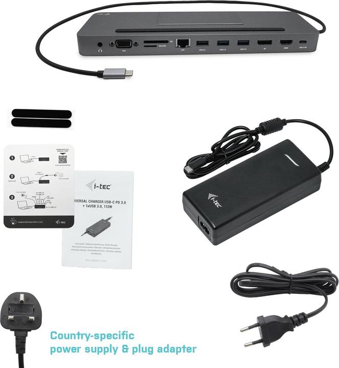 Produktbild i-tec Ergonomic (USB-C, 9 Ports)