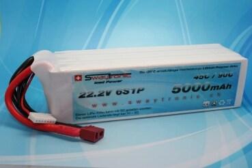 Produktbild Swaytronic ICED POWER LiPo 6S 22.2V 5000mAh 45C/90C T (22.20 V, 5000 mAh)
