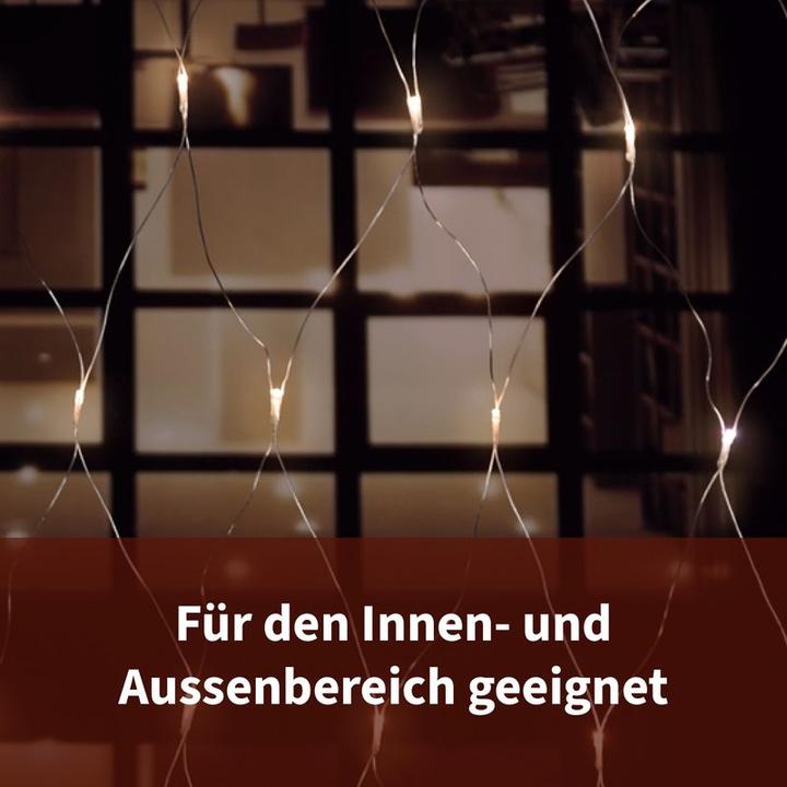 Produktbild Hermex Lichternetz Lichterkette Lichtvorhang Lichtgirlande Weihnachten LED (3 m)