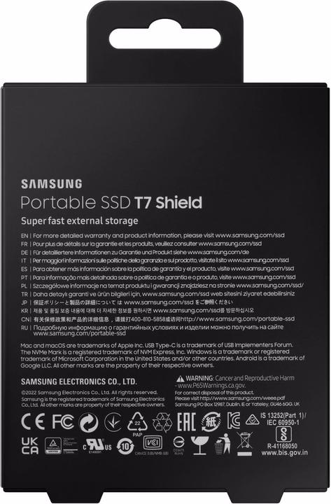 Actual product image Samsung T7 Shield (1000 GB)