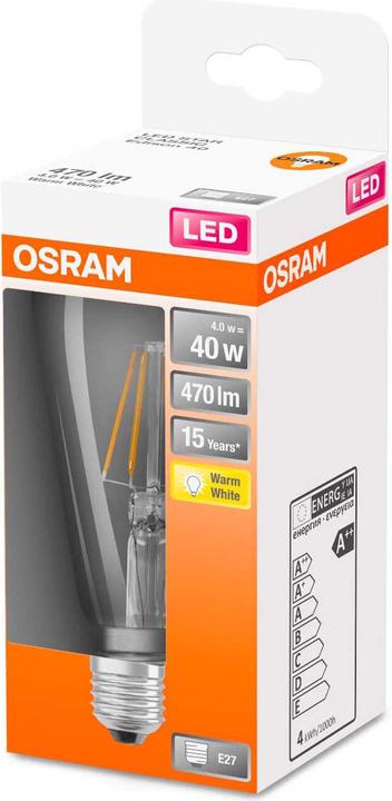Productafbeelding Osram Ster Klassieker (E27, 4 W, 470 lm, 1 x, E)