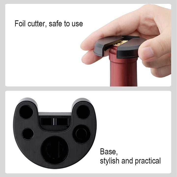 Immagine prodotto Aikaro Cavatappi elettrico, set base con batteria ricaricabile (Cavatappi elettrico)