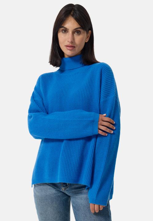 Cash-Mere Wolle Kaschmir Oversize Style Rollkragen Pullover