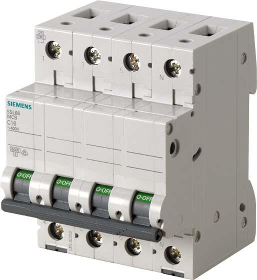Immagine prodotto Siemens Interruttore UC C 8A 3+N 400V 5SL6608-7