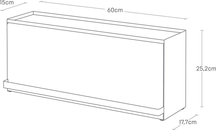 Actual product image Yamazaki Semi-enclosed storage box for the TOWER kitchen unit