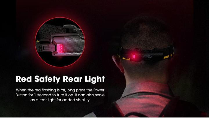 Actual product image Nitecore Carbon Batteryâ¢ 6K Extended Headlamp Runtime Kit