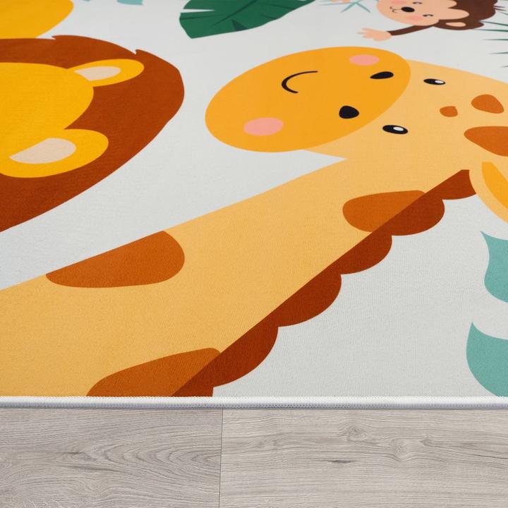 Produktbild Paco Home Kinderteppich Kinderzimmer Zoo Tiere Rutschfest - 160x220