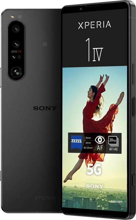 Image du produit Sony Xperia 1 IV (256 Go, Noir, 6.50", SIM + eSIM, 12 Mpx, 5G)