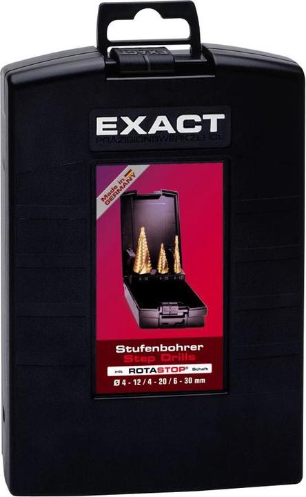 Productafbeelding Exact HSS stappenboren set 3 stuks 4 (4 - 20, 4 - 12, 6 - 30)