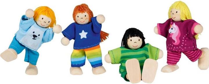 Produktbild Goki Biegepuppen Kinder-Clique 4-teilig