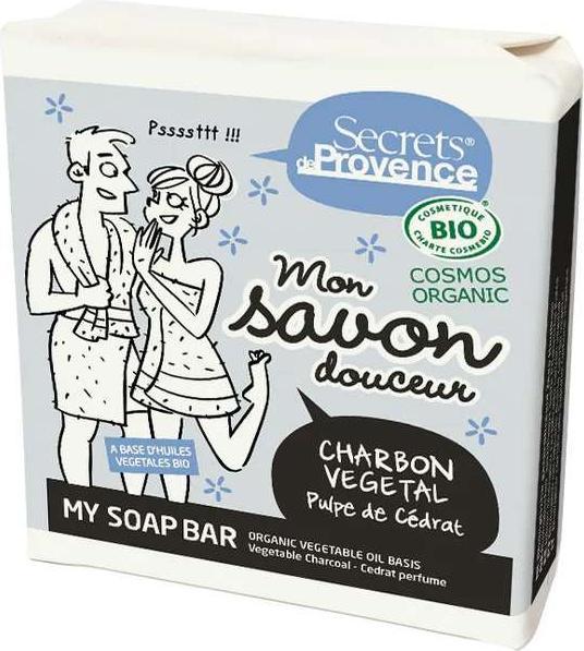 Secrets de Provence Organic Soap CHARCOAL (Hartseife)