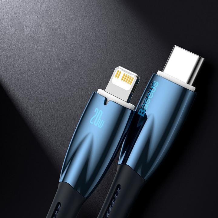 Image du produit Baseus Câble USB pour USB-C Glimmer Series, 100W, 1m (Noir) (1 m, USB 2.0, 100 W)