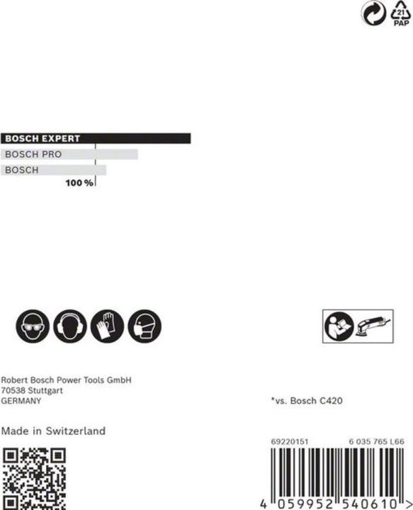 Immagine prodotto Bosch Professional Zubehör EXPERT M480 Rete di levigatura per levigatrice a delta, 93 mm, G 320, 5 pezzi. (P320)