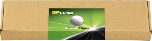 Produktbild GP Batteries Lithium CR2025, Wiederaufladbarer Akku, CR2025, Lithium-Manganese Dioxide (LiMnO2), 3 V (10 Stk., CR2025)