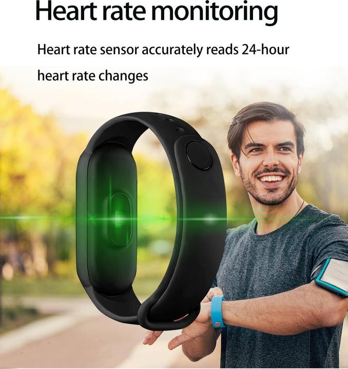 Image du produit PhoneLook Active Fitness Tracker M7 Bracelet sportif intelligent Montre connectée Bluetooth foncé