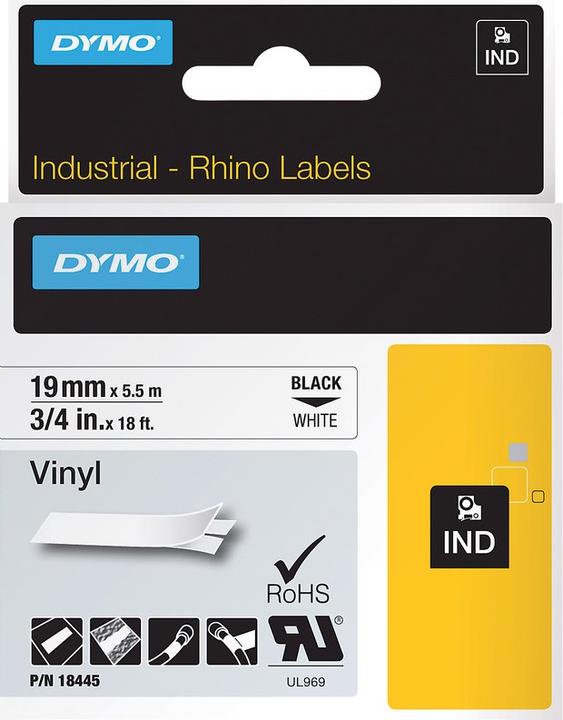 Immagine prodotto Dymo Rhino (1.90 cm, Nero)