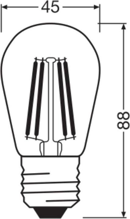 Image du produit Osram Vintage 1906 LED DIM 33 4.8 W/2200 K E27 (E27, 4.80 W, 360 lm, 1 x, G)