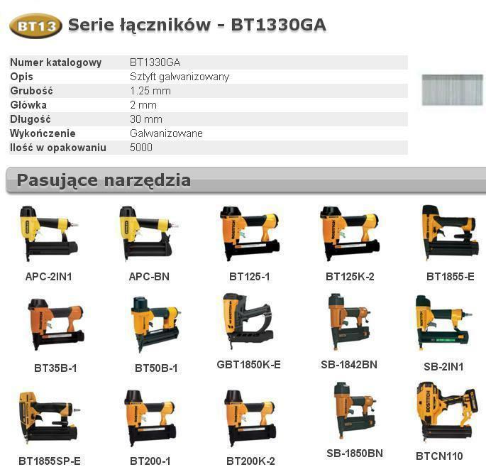 Productafbeelding Bostitch BT13-30-30mm Verzinkte Brad Spijker Verpakking van 5000 - BOSBT1330GA5