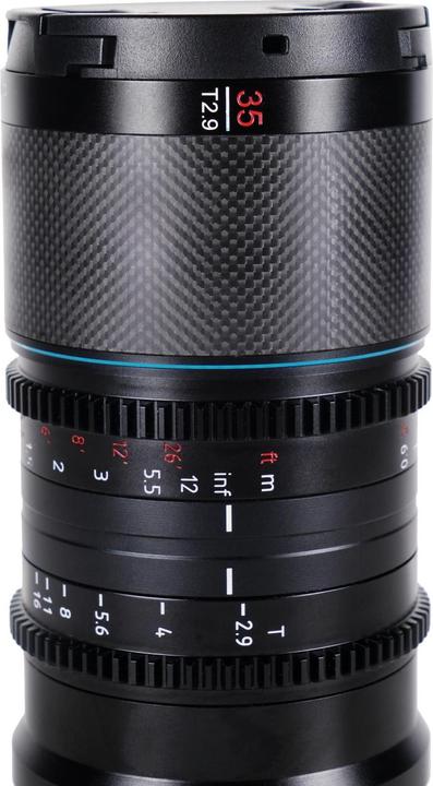 Produktbild Sirui Saturn 35mm T2.9 1.6x anamorphotes Carbon-Vollformat-Objektiv Canon RF R35B (Canon RF, Vollformat)