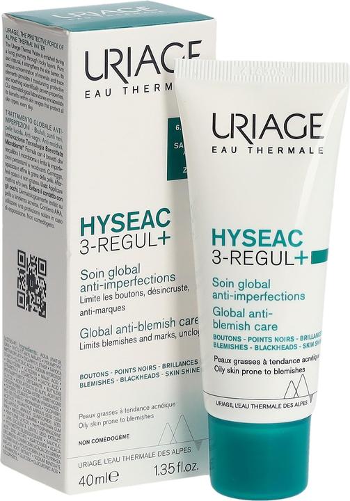 Image du produit Uriage Hyséac 3-Regul+ soin global (Crème pour le corps, 40 ml)
