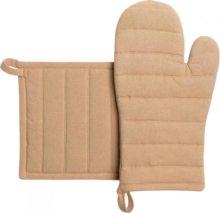 Winkler Jona Recycling-Set aus Handschuh und Topflappen (Obermaterial 80% Baumwolle 20% Polyester Füllung 100% Baumwolle.)
