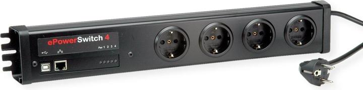 Produktbild Neol ePowerSwitch-4+ D 19"/Office (Deutsch), USB (4 x, CEE 7/3, 2 m)