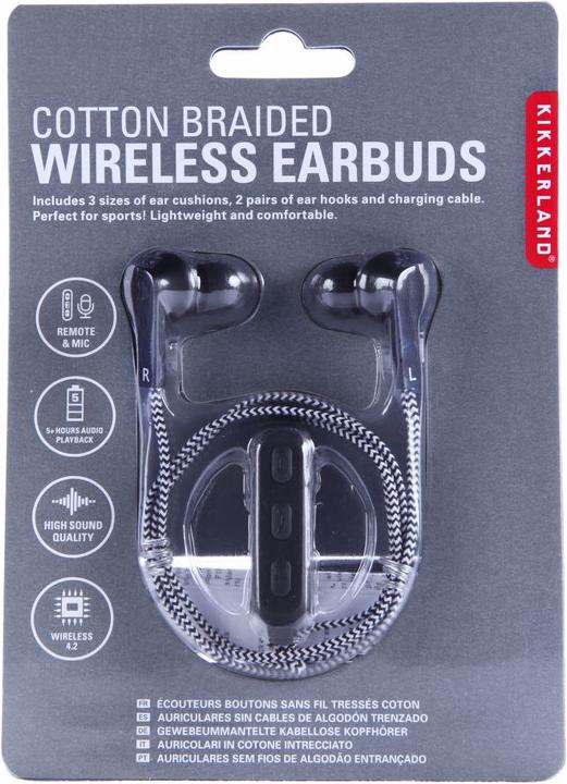 Actual product image Kikkerland braided earbuds (Cable)