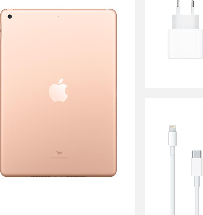 Produktbild Apple iPad 2020 (8. Gen) (nur WLAN, 10.20", 128 GB, Gold)