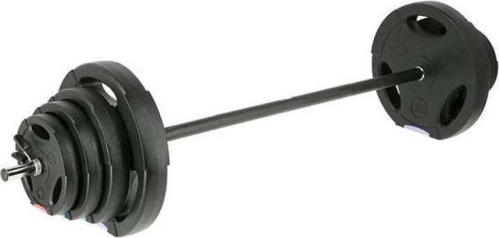 Immagine prodotto One Bilanciere dritto con pesi intercambiabili GSPO40 (17-57-027) piastre composite 42 kg Nero (2 x 20 kg)