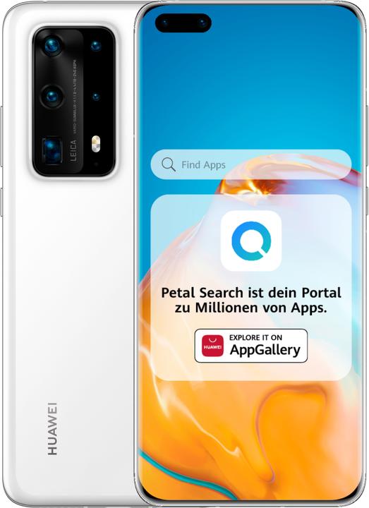Huawei P40 Pro+ (512 Go, White Ceramic, 6.58", Double SIM hybride, 50 Mpx, 5G)
