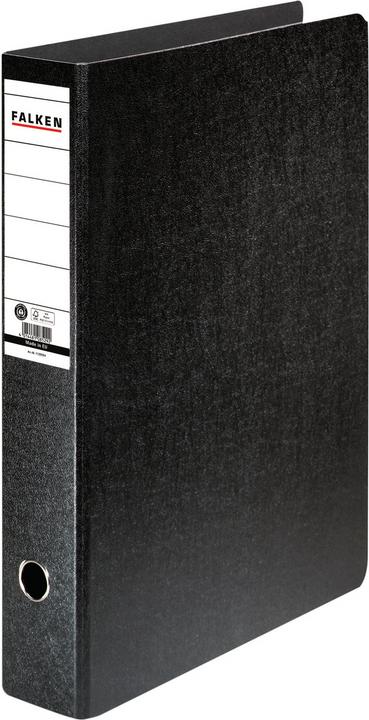 Falken Ordner 80mm DIN A3 Werkstoff: Hartpappe schwarz (A3, 75 mm, 1 Stück)