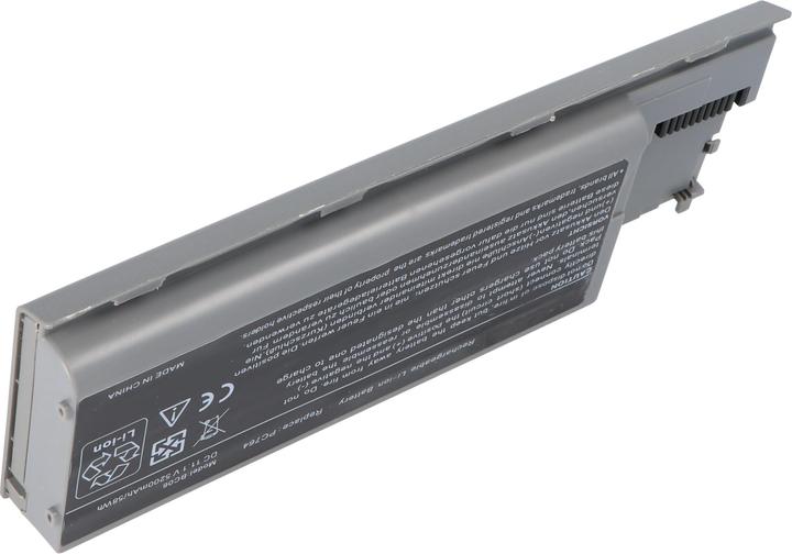 Actual product image AccuCell Akku passend für Dell Latitude D620, Li-Ion, 11,1V, 5200mAh, 57,7Wh, grey metallic (5200 mAh)