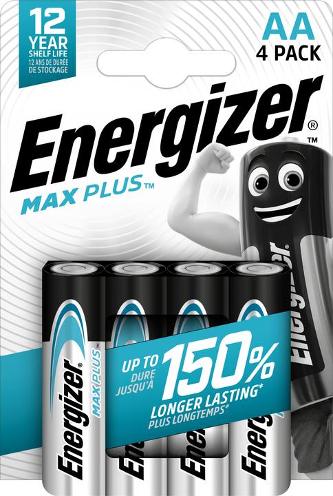 Energizer Max Plus Alkaline (4 Stk., AA, 2800 mAh)