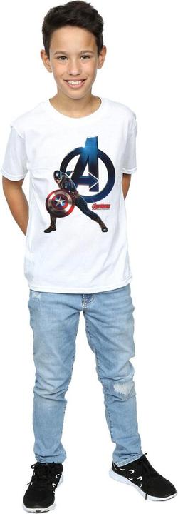 Immagine prodotto Captain America Pose Maglietta Ragazzi (140, 146)