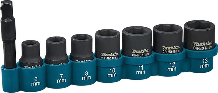 Productafbeelding Makita Sets dopsleutels (6 mm, 12 mm, 10 mm, 7 mm, 11 mm, 8 mm, 13 mm)