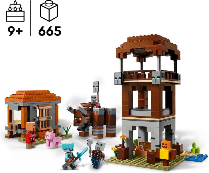 Actual product image LEGO Ein Verwüster am Plünderer-Aussenposten (21278, LEGO Minecraft)