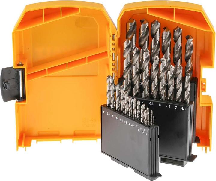 Produktbild DeWalt HSS-G Metallbohrer Set (1 mm, 1.5 mm, 2 mm, 2.5 mm, 3 mm, 3.5 mm, 4 mm, 4.5 mm, 5 mm, 5.5 mm, 6 mm, 6.5 mm, 7 mm, 7.5 mm, 8 mm, 8.5 mm, 9 mm, 9.5 mm, 10 mm, 10.5 mm, 11 mm, 11.5 mm, 12 mm, 12.5 mm, 13 mm)