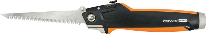 Produktbild Fiskars Universal-Trockenbaumesser, Länge 18,5 cm, Rostfreier Stahl/Kunststoff, Schwarz/Orange, Carb (Cutter)