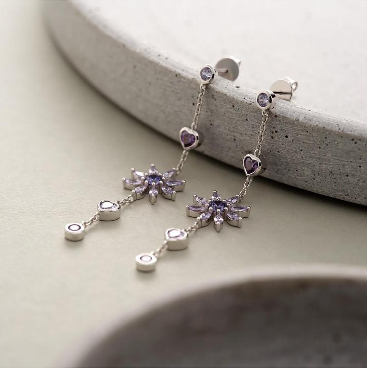 Actual product image Jette Ohrhänger DAISIES GARDEN (925 silver, Recycled)