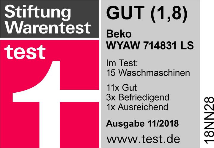 Produktbild Beko WYAW 714831 LS (7 kg, Links)