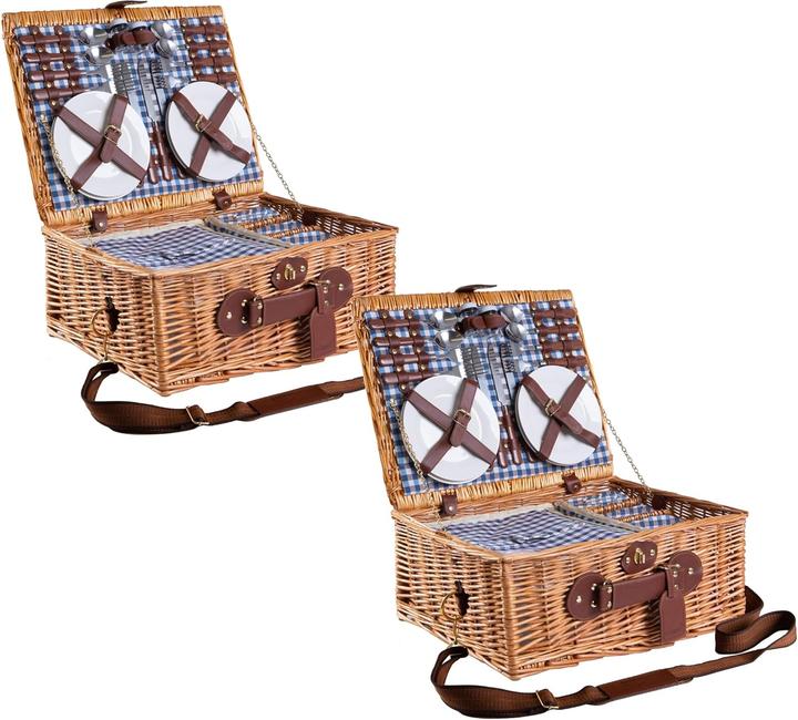 EGenuss Picknickkorb-Set für 4 Personen