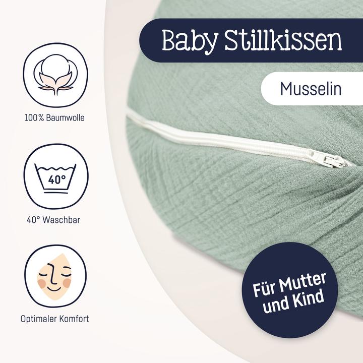 Productafbeelding Julius Zöllner Mousseline Verpleegkussen (190 cm)