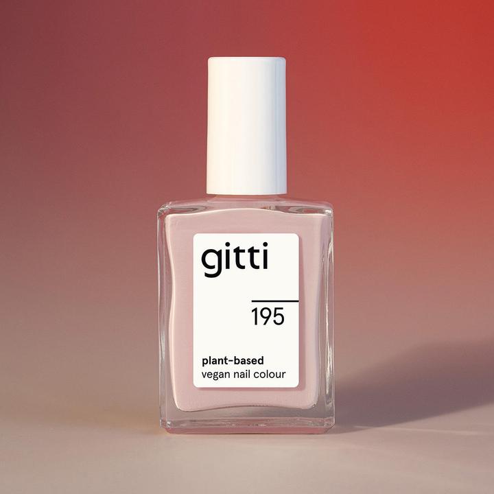 Actual product image Gitti no. 195 Nail Polish Tender Rosé (195 Tender Rosé, Colour paint)