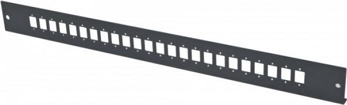 Actual product image Dexlan Fibre optic front panel unassembled for fibre optic splice box, 24 x LC duplex