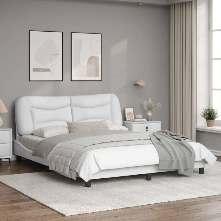 Actual product image VidaXL Bed frame with LED imitation leather (160 x 200 cm)