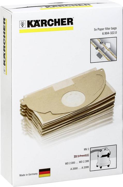 Produktbild Kärcher Papierfilterbeutel