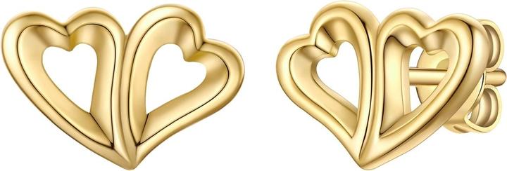 Actual product image Rafaela Donata Ladies earrings heart sterling silver - 35314 (Sterling Silver)