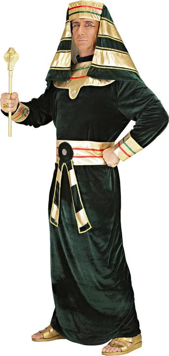 Actual product image Widmann Ancient Pharaoh costume tunic with necklace, belt, headpiece (XL)