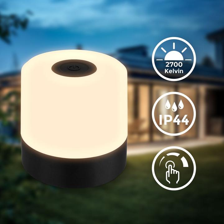 Immagine prodotto B.K.Licht Lampada da tavolo a LED ricaricabile (150 lm)