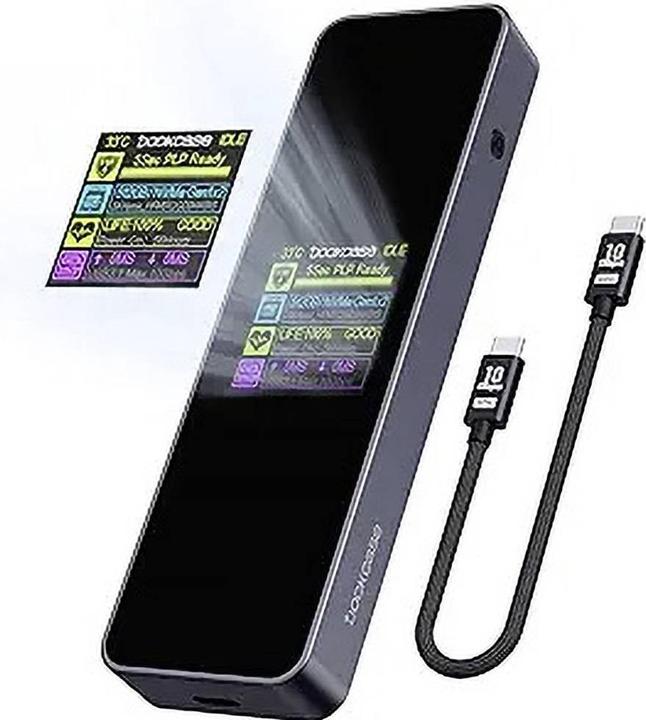 Actual product image Dockcase 5s PLP Smart DSWC1P M.2 hard drive enclosure M.2 PCIe NVMe SSD M.2 PCIe (M.2)